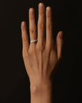 Load image into Gallery viewer, Exquisite 1.0 CT Round Lab Grown Diamond Trio Engagement Ring
