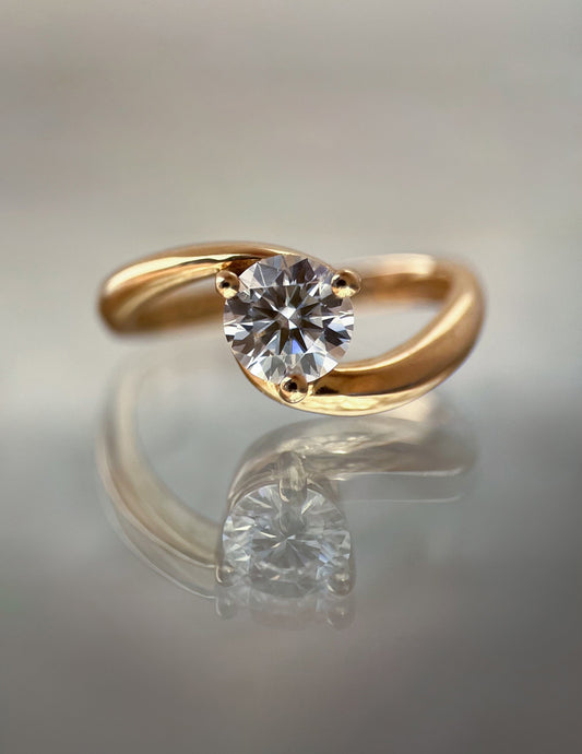 Solitaire-Oval Lab Grown Diamond Engagement Ring