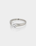 Load image into Gallery viewer, 1.01 CT Round Lab Grown Diamond Solitaire Engagement Ring 7
