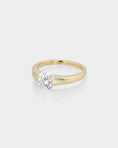 Load image into Gallery viewer, Elegant 0.50 CT Round Lab Grown Diamond Solitaire Engagement Ring
