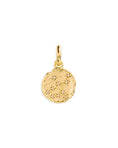 Load image into Gallery viewer, Golden Aries Zodiac Pendant with 0.02 TCW Round Lab Grown Diamond
