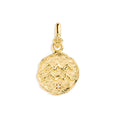 Load image into Gallery viewer, Golden Aries Zodiac Pendant with 0.02 TCW Round Lab Grown Diamond
