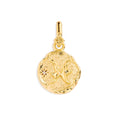 Load image into Gallery viewer, Golden Aries Zodiac Pendant with 0.02 TCW Round Lab Grown Diamond
