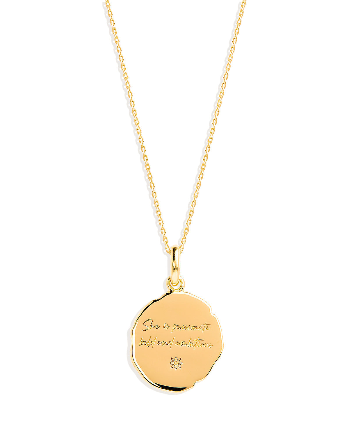 Golden Botanical 0.05 Carat Round Lab Grown Diamond Necklace 5