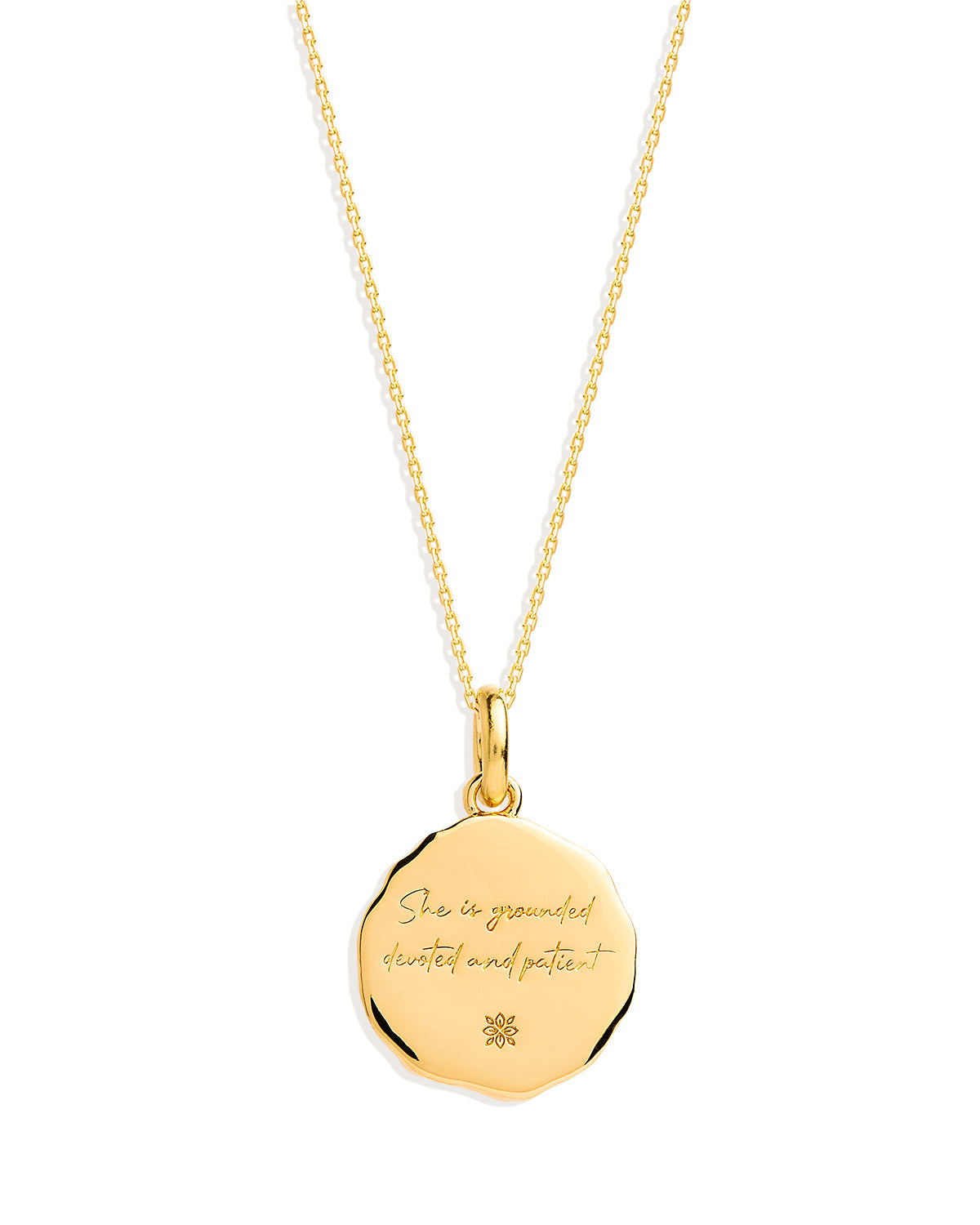 Golden Botanical 0.05 Carat Round Lab Grown Diamond Necklace 4