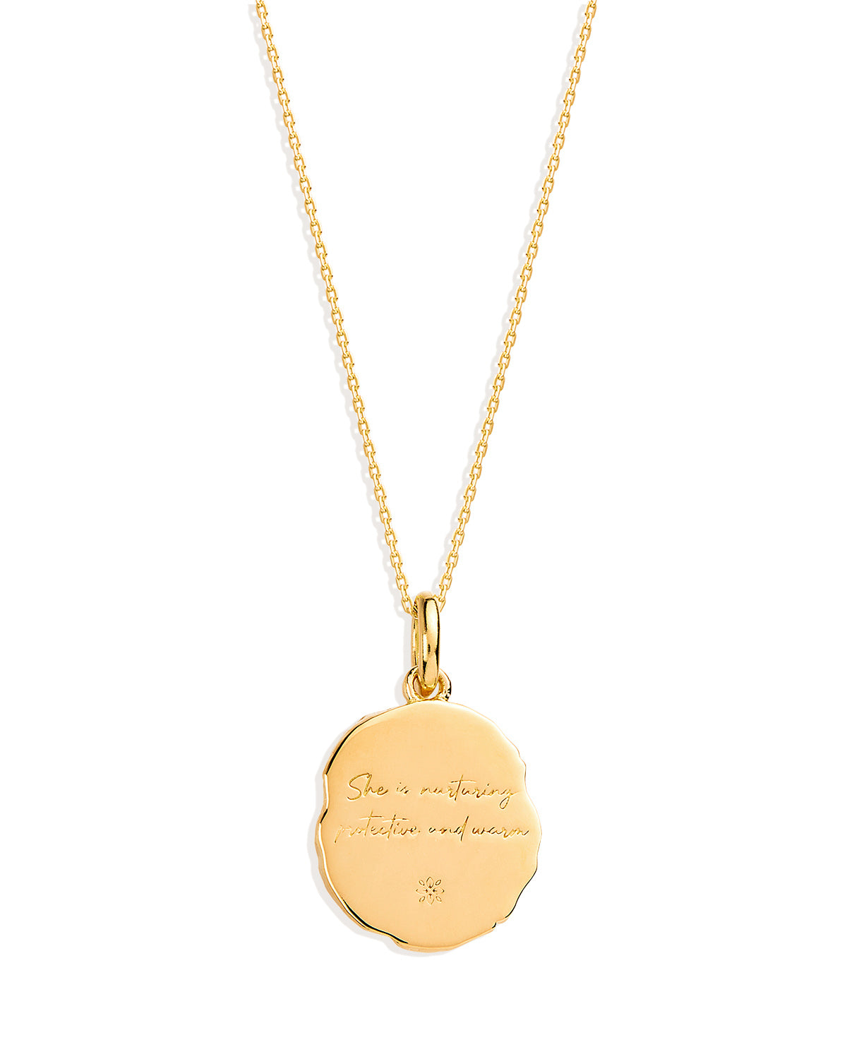 Golden Botanical 0.05 Carat Round Lab Grown Diamond Necklace 8
