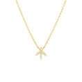 Load image into Gallery viewer, 0.07 TCW Round Lab-Grown Diamond Sagittarius Necklace Charm in Gold
