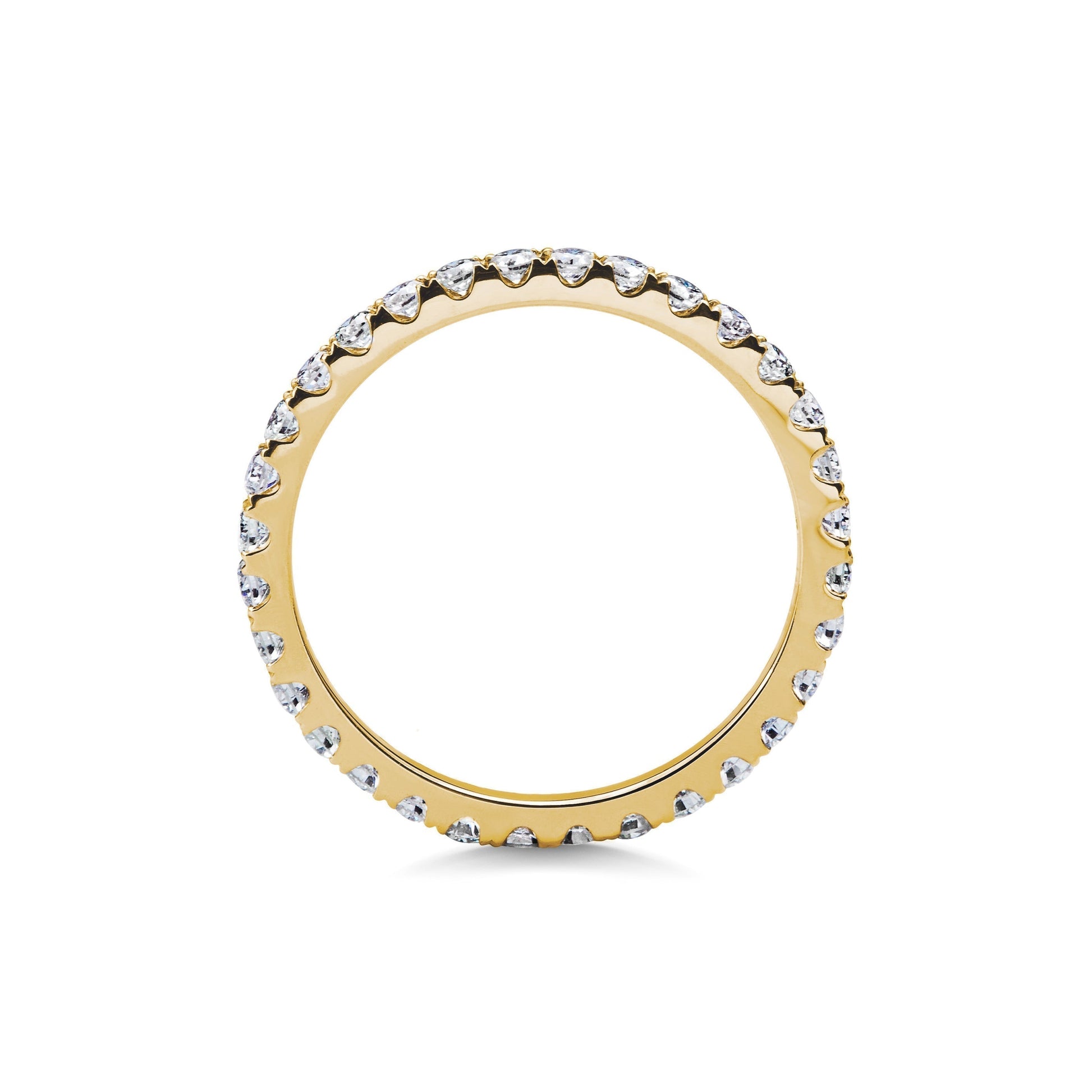 1.5 TCW Round Lab-Grown Diamond Eternity Wedding Band 7