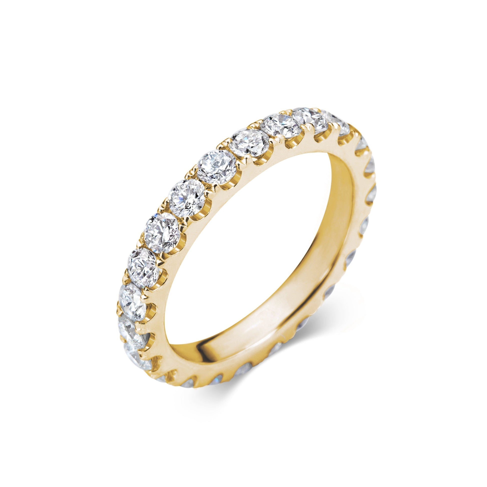 1.5 TCW Round Lab-Grown Diamond Eternity Wedding Band 6
