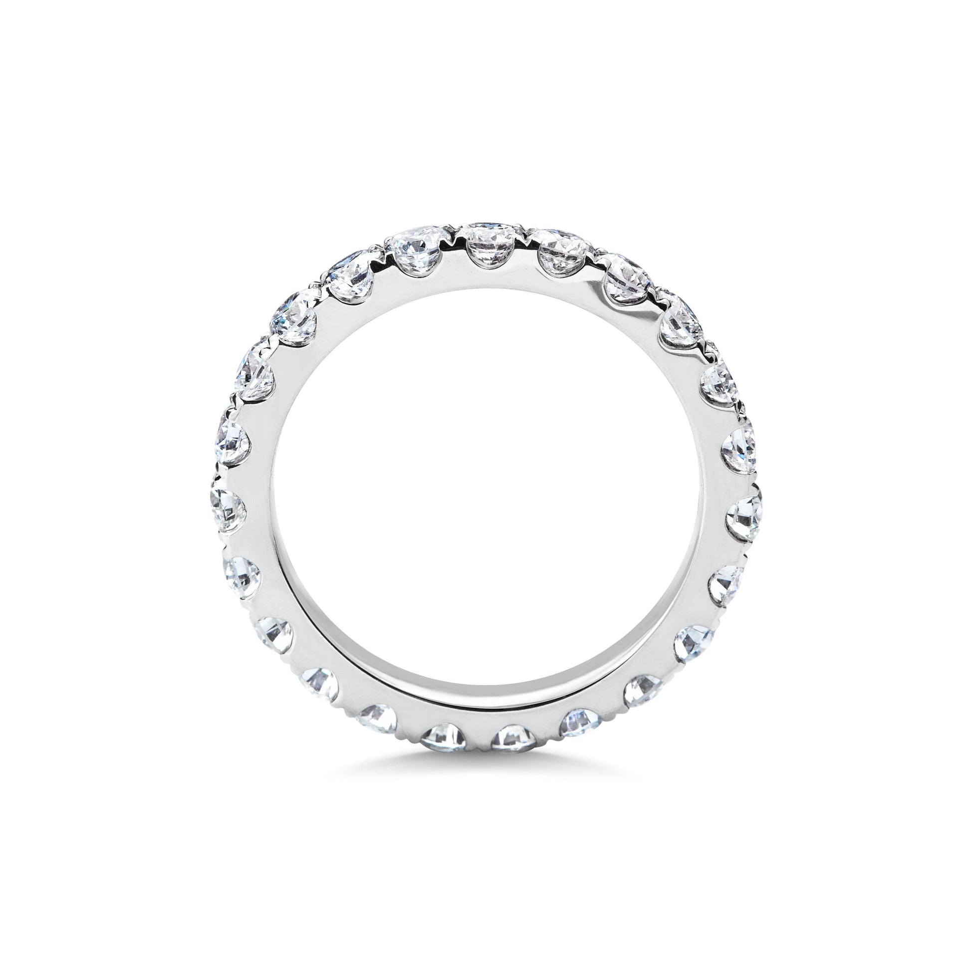 1.5 TCW Round Lab-Grown Diamond Eternity Wedding Band 4