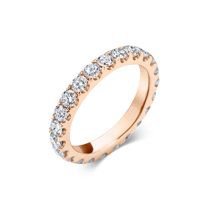 1.5 TCW Round Lab-Grown Diamond Eternity Wedding Band 9