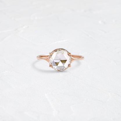Split Shank-Rose Cut Lab Grown Diamond Engagement Ring