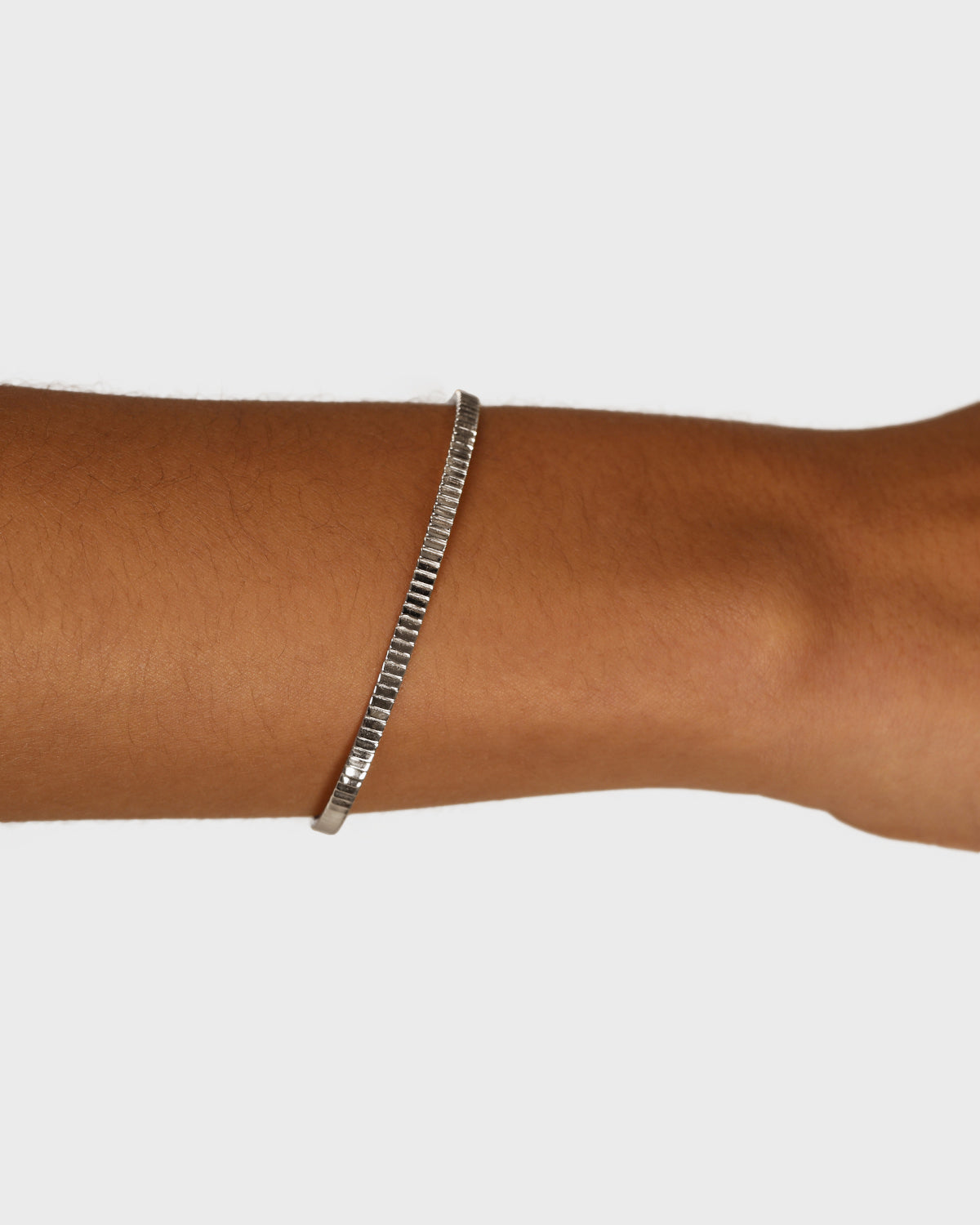 Line Textured Cuff Bracelet