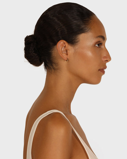 Golden Stairway Hoop Earrings 3