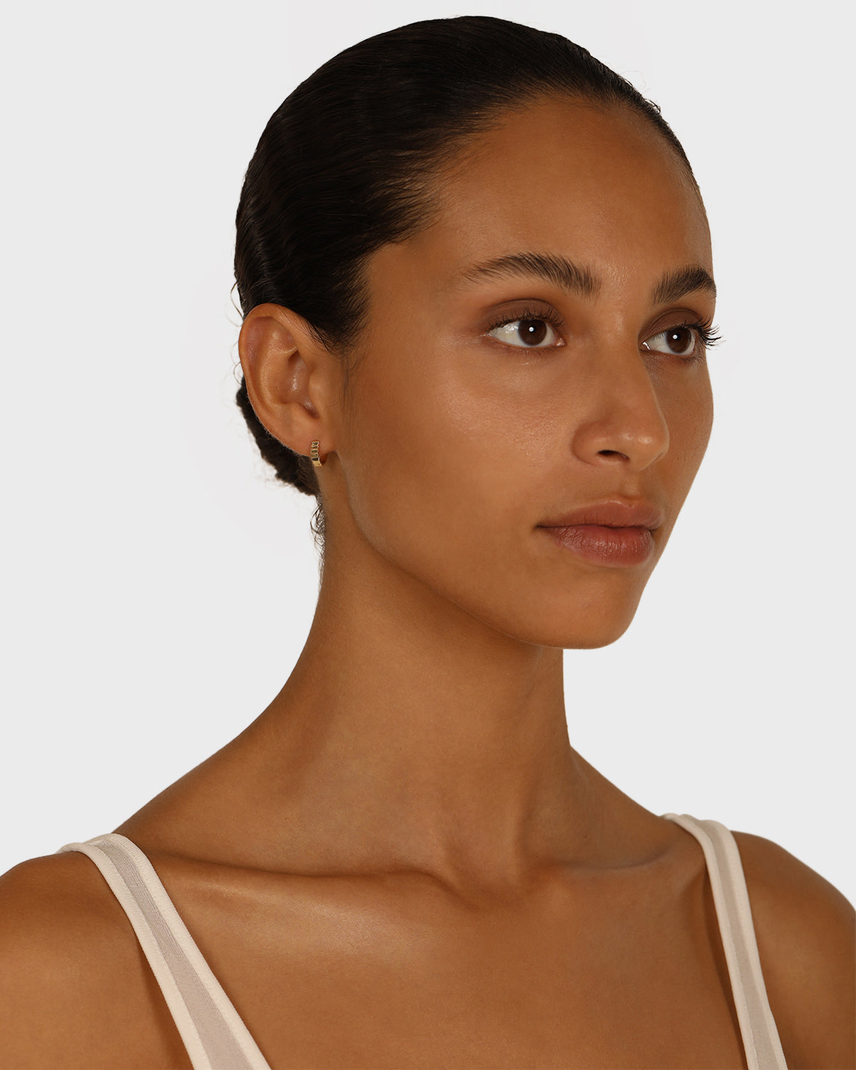 Golden Stairway Hoop Earrings 5