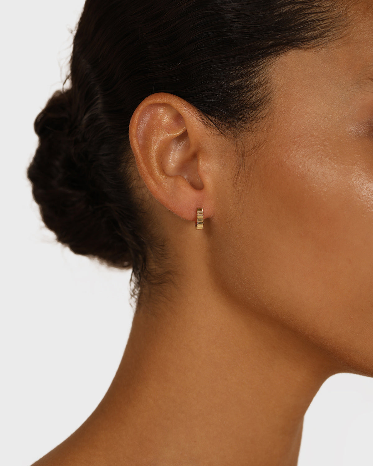 Golden Stairway Hoop Earrings