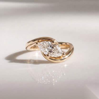 Solitaire Rapture-Marquise Lab Grown Diamond Engagement Ring