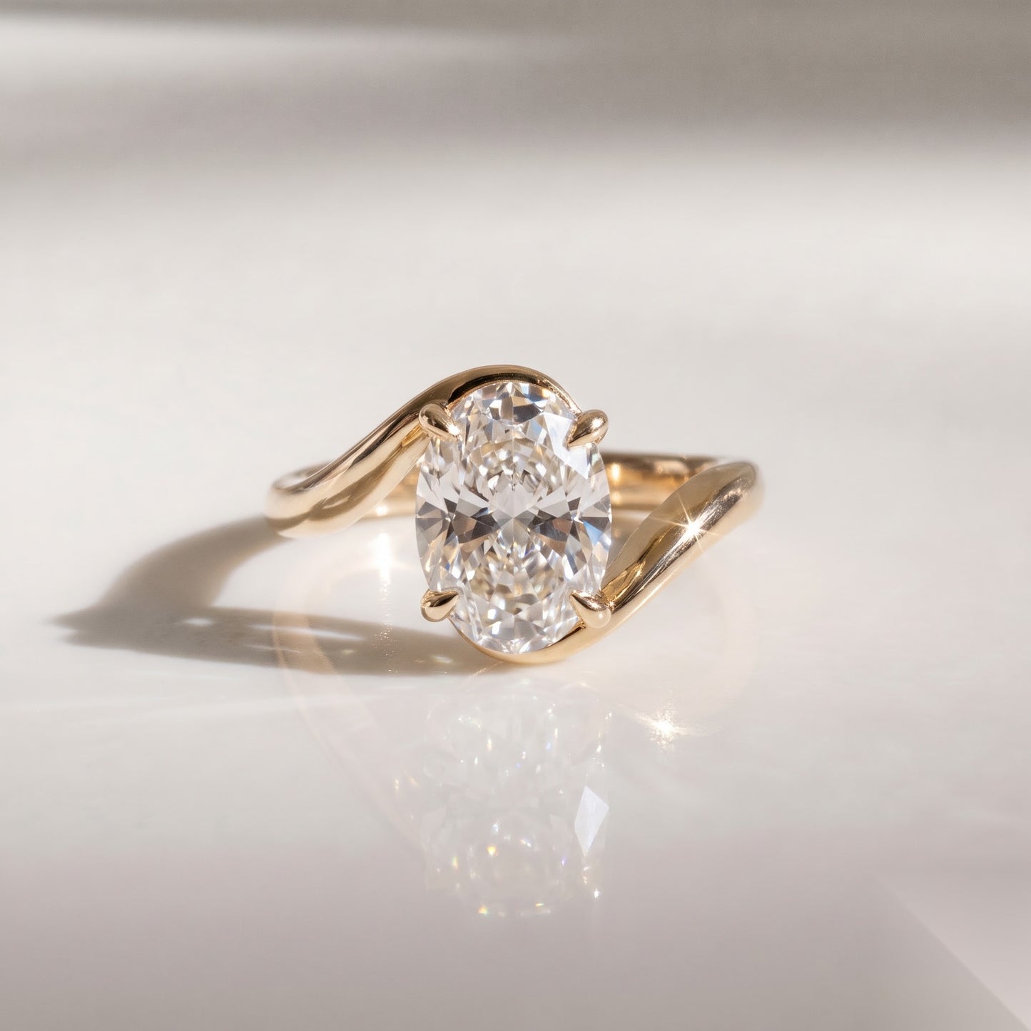 Solitaire Rapture-Oval Lab Grown Diamond Engagement Ring