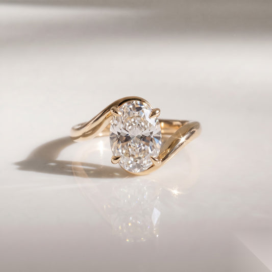 Solitaire Rapture-Oval Lab Grown Diamond Engagement Ring