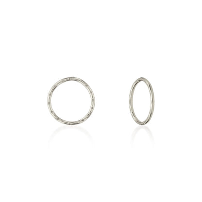 Elegant Silver Round Hoop Earrings 1