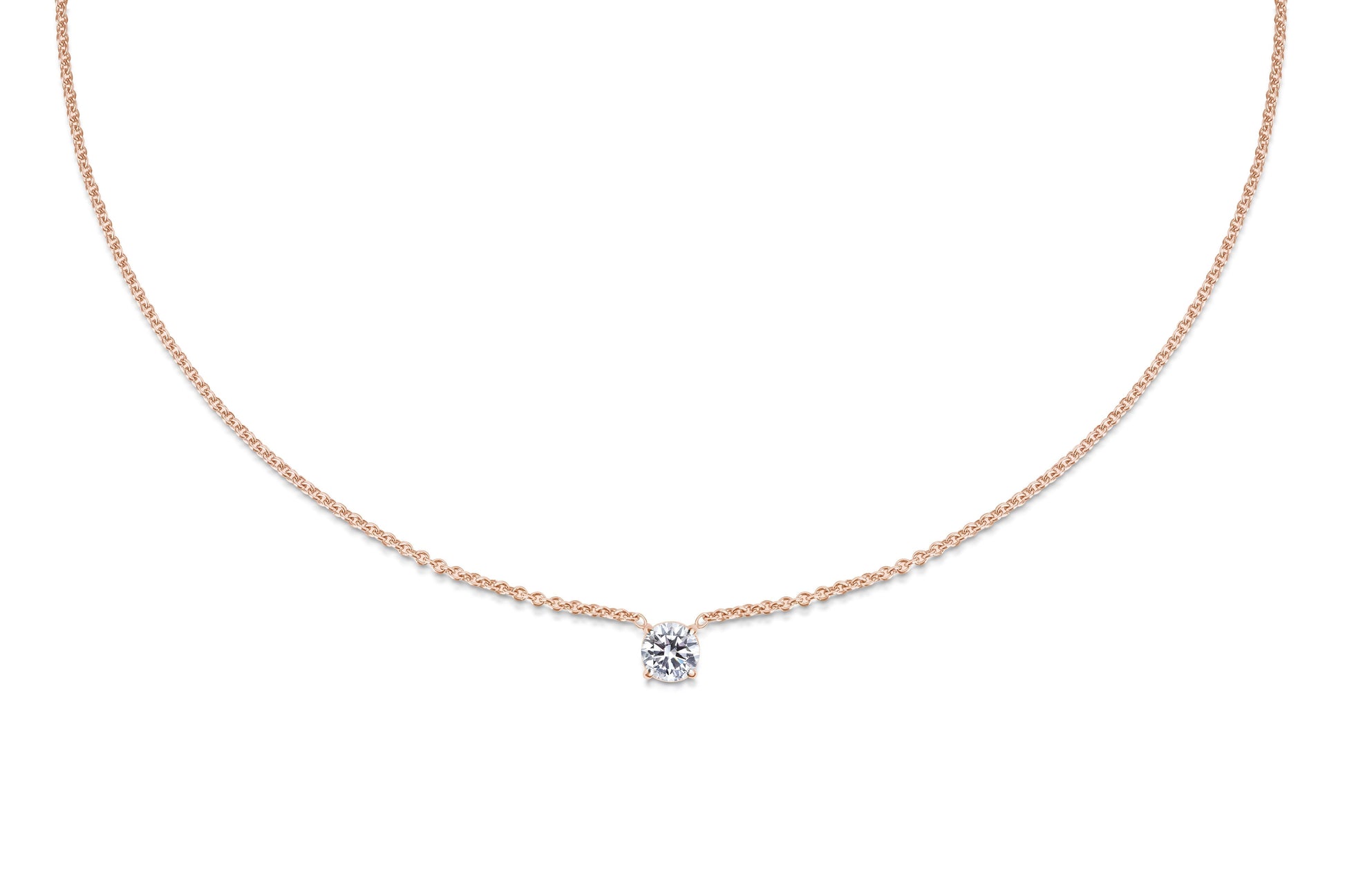 1.0 CT Round Lab-Grown Diamond Solitaire Pendant Necklace 5