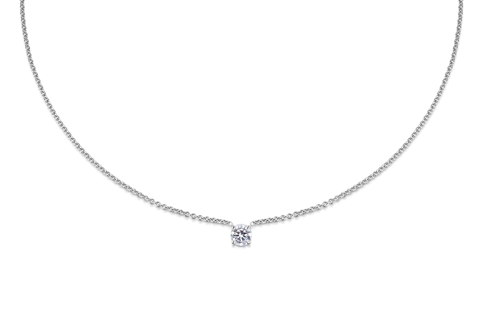 1.0 CT Round Lab-Grown Diamond Solitaire Pendant Necklace 1