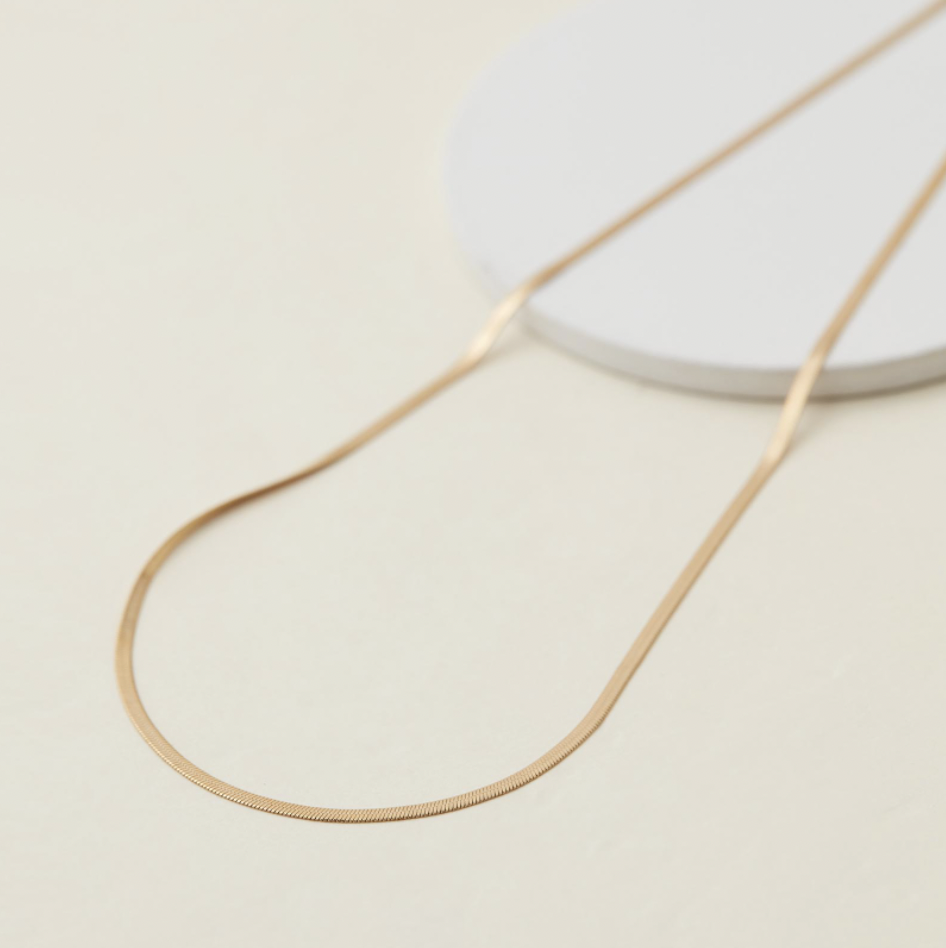 Simple Curb Chain Necklace 1