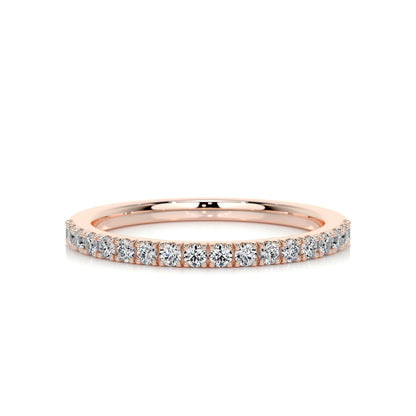 0.3 CT Round Half Eternity CVD EF/VVS Diamond Wedding Band 10
