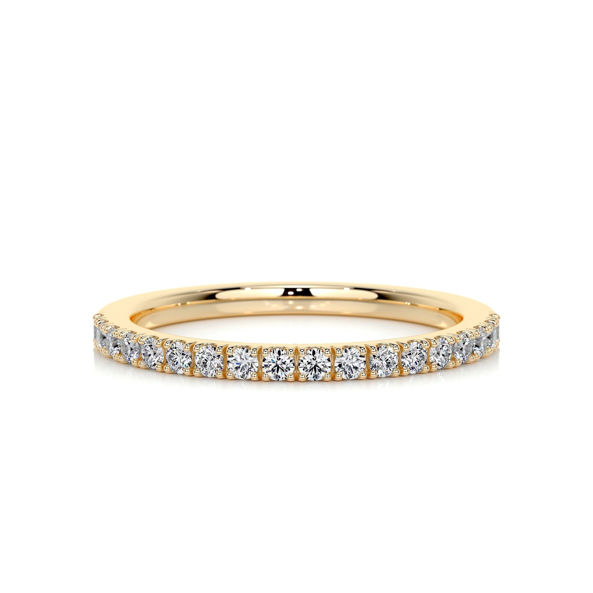 0.3 CT Round Half Eternity CVD EF/VVS Diamond Wedding Band 6