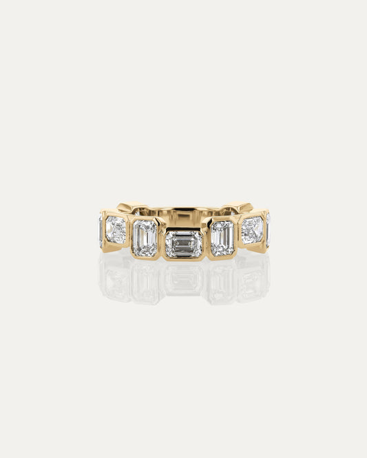 Curved- 0.25 CT Marquise Lab Grown Diamond Wedding Band