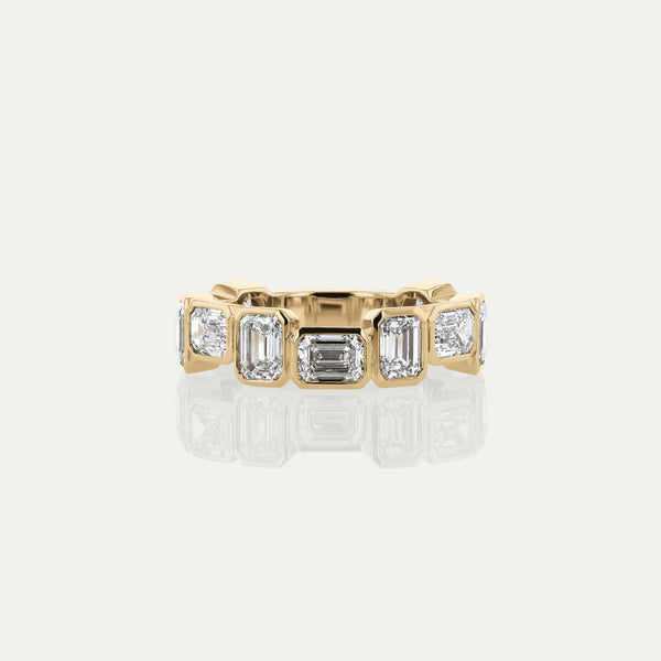 Curved- 0.25 CT Marquise Lab Grown Diamond Wedding Band