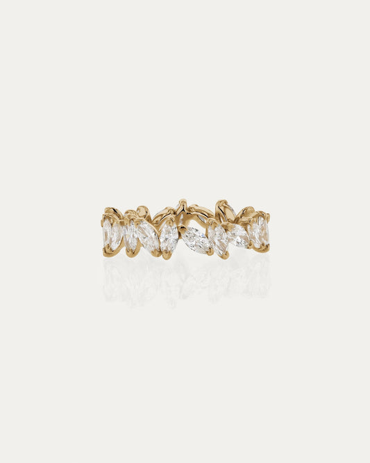 Eternity-2.3 CT Marquise Lab Grown Diamond Wedding Band