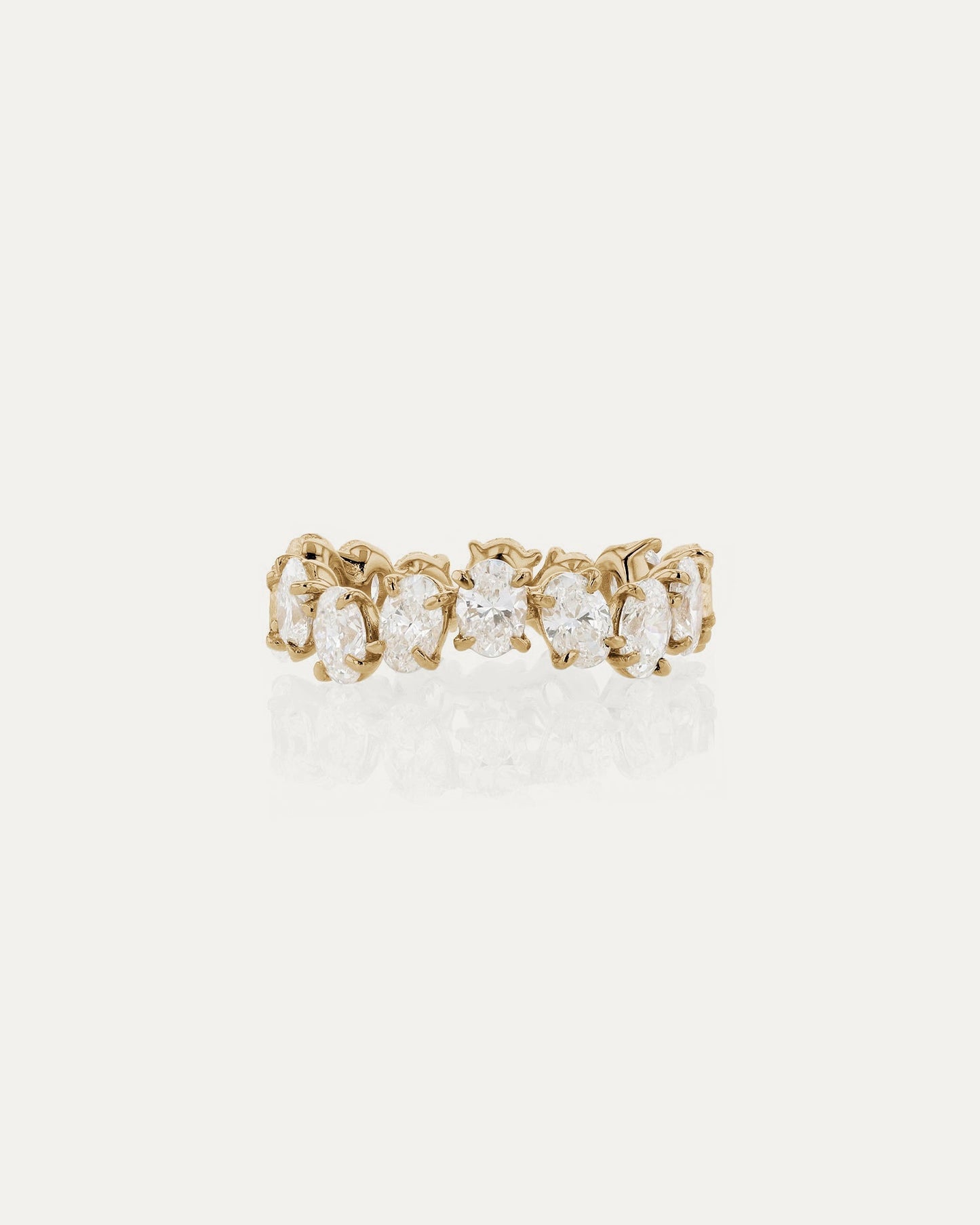 Curved- 0.25 CT Marquise Lab Grown Diamond Wedding Band