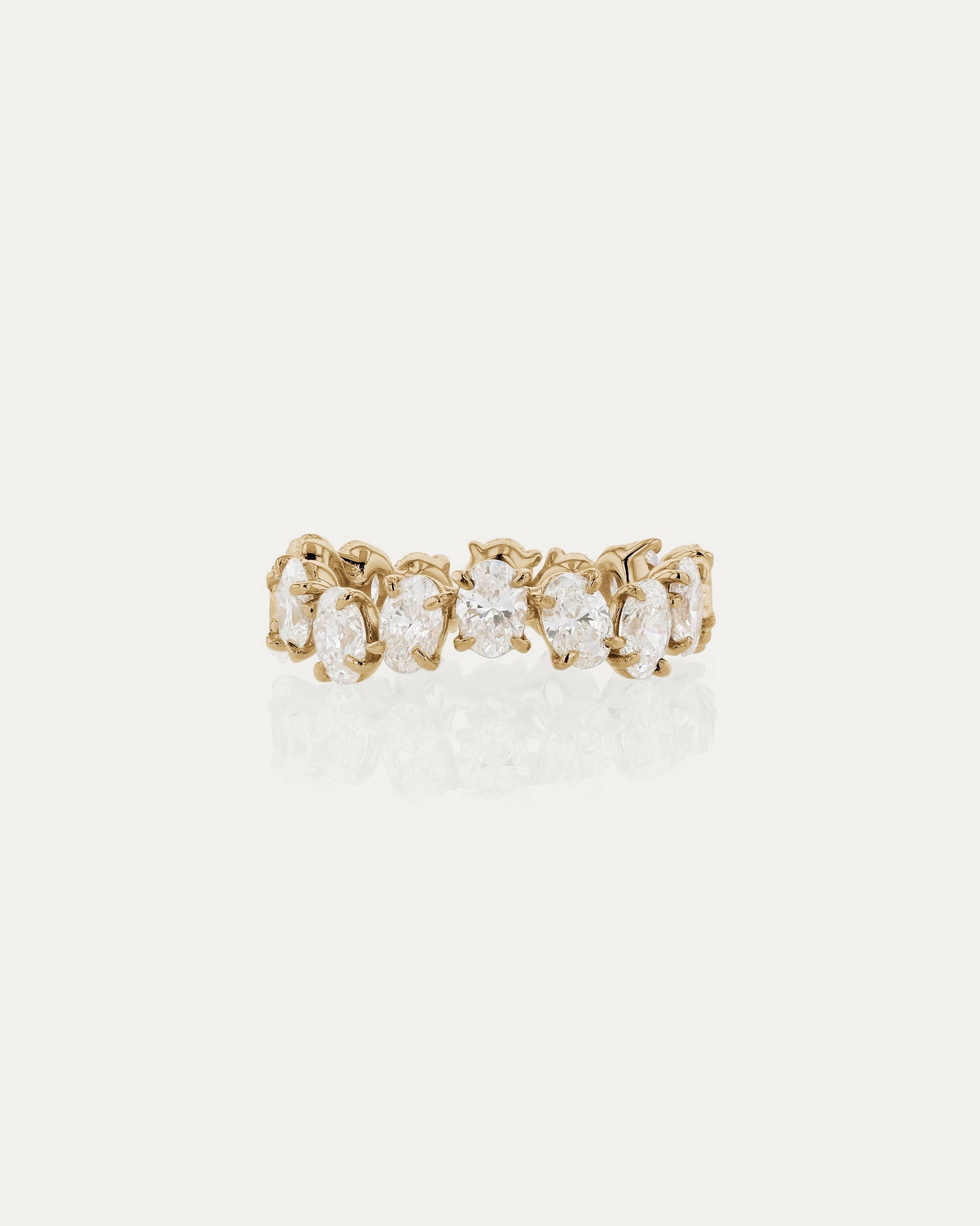 Curved- 0.25 CT Marquise Lab Grown Diamond Wedding Band