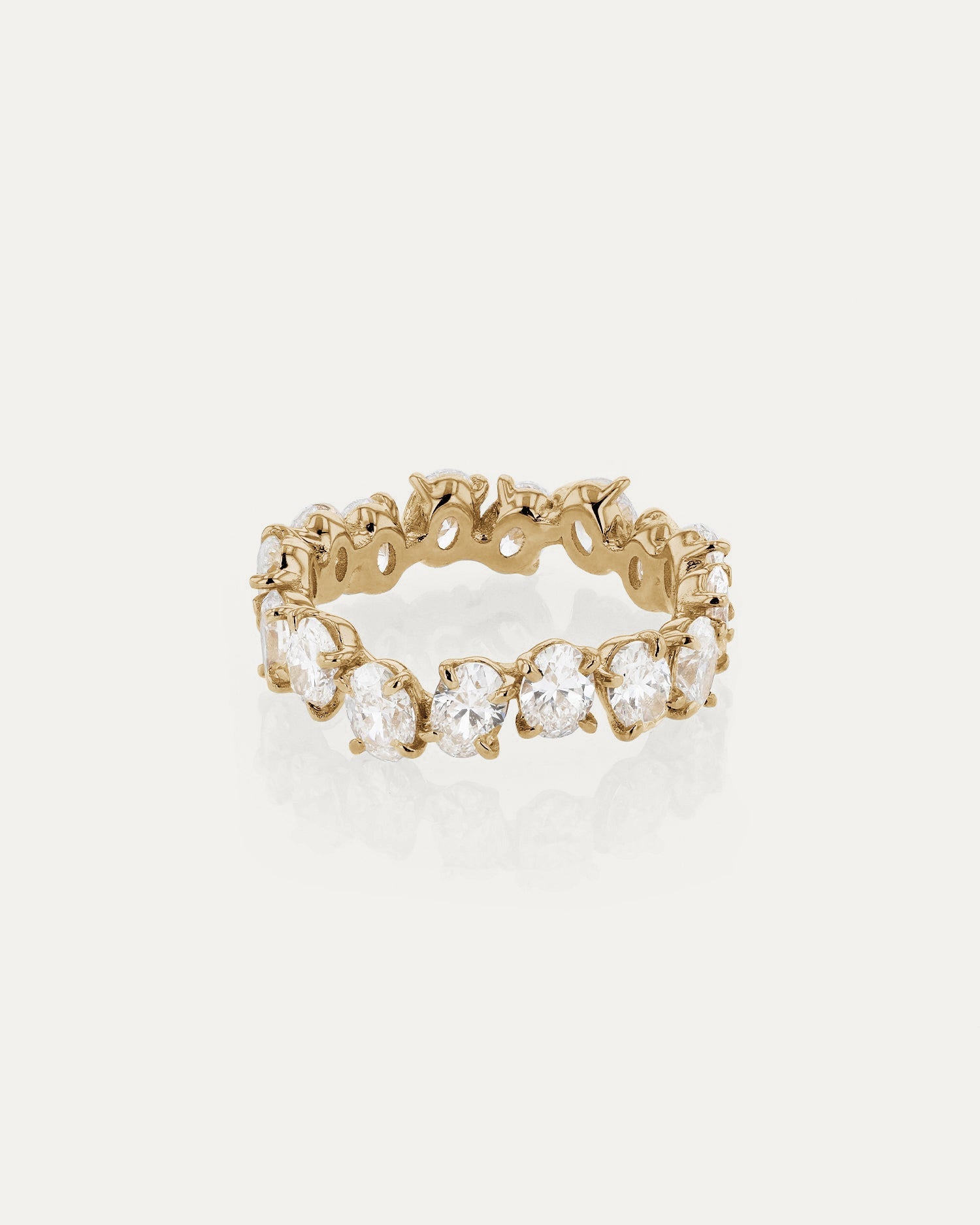 Curved- 0.25 CT Marquise Lab Grown Diamond Wedding Band