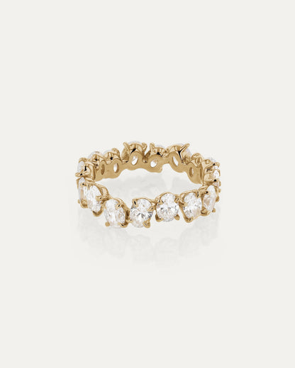 Curved- 0.25 CT Marquise Lab Grown Diamond Wedding Band