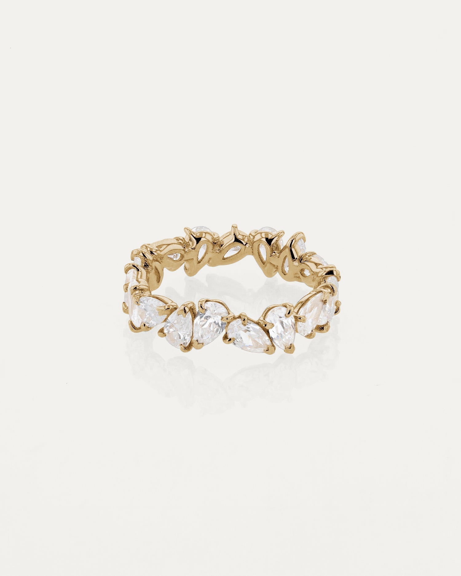 Curved- 0.25 CT Marquise Lab Grown Diamond Wedding Band