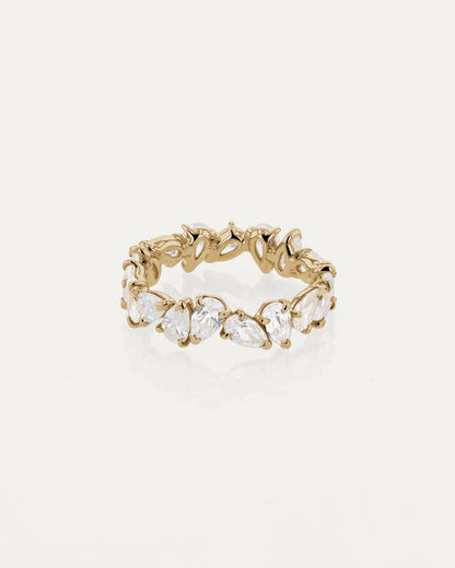 Curved- 0.25 CT Marquise Lab Grown Diamond Wedding Band