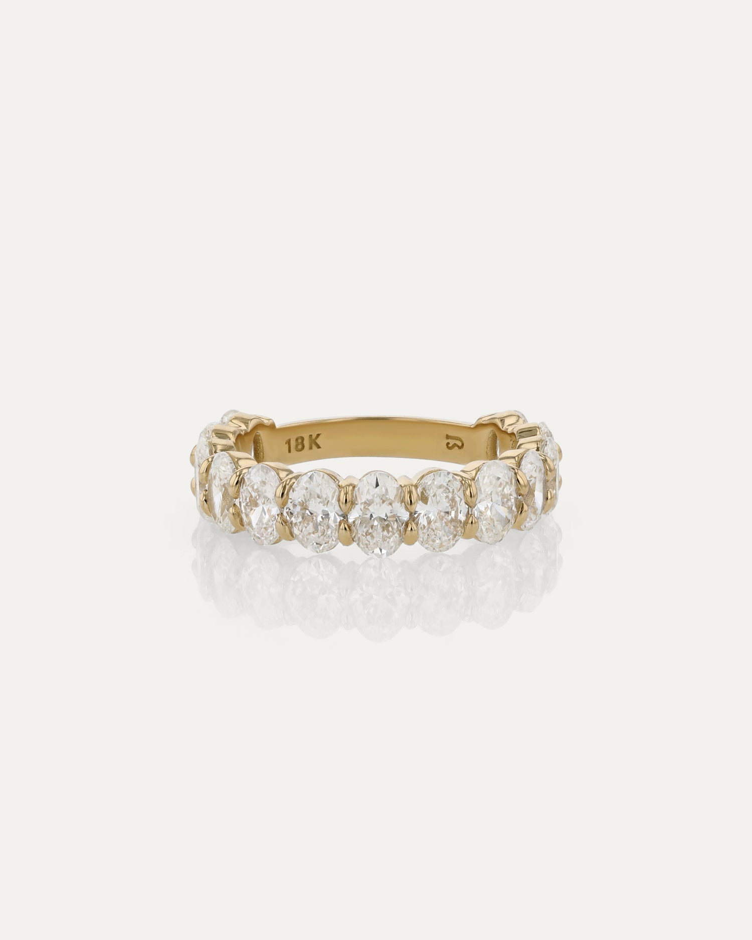 Curved- 0.25 CT Marquise Lab Grown Diamond Wedding Band