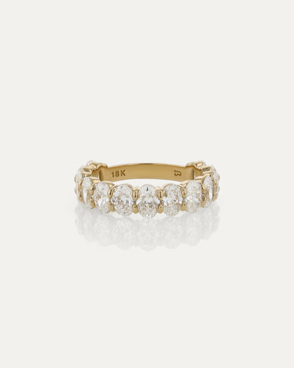 Curved- 0.25 CT Marquise Lab Grown Diamond Wedding Band