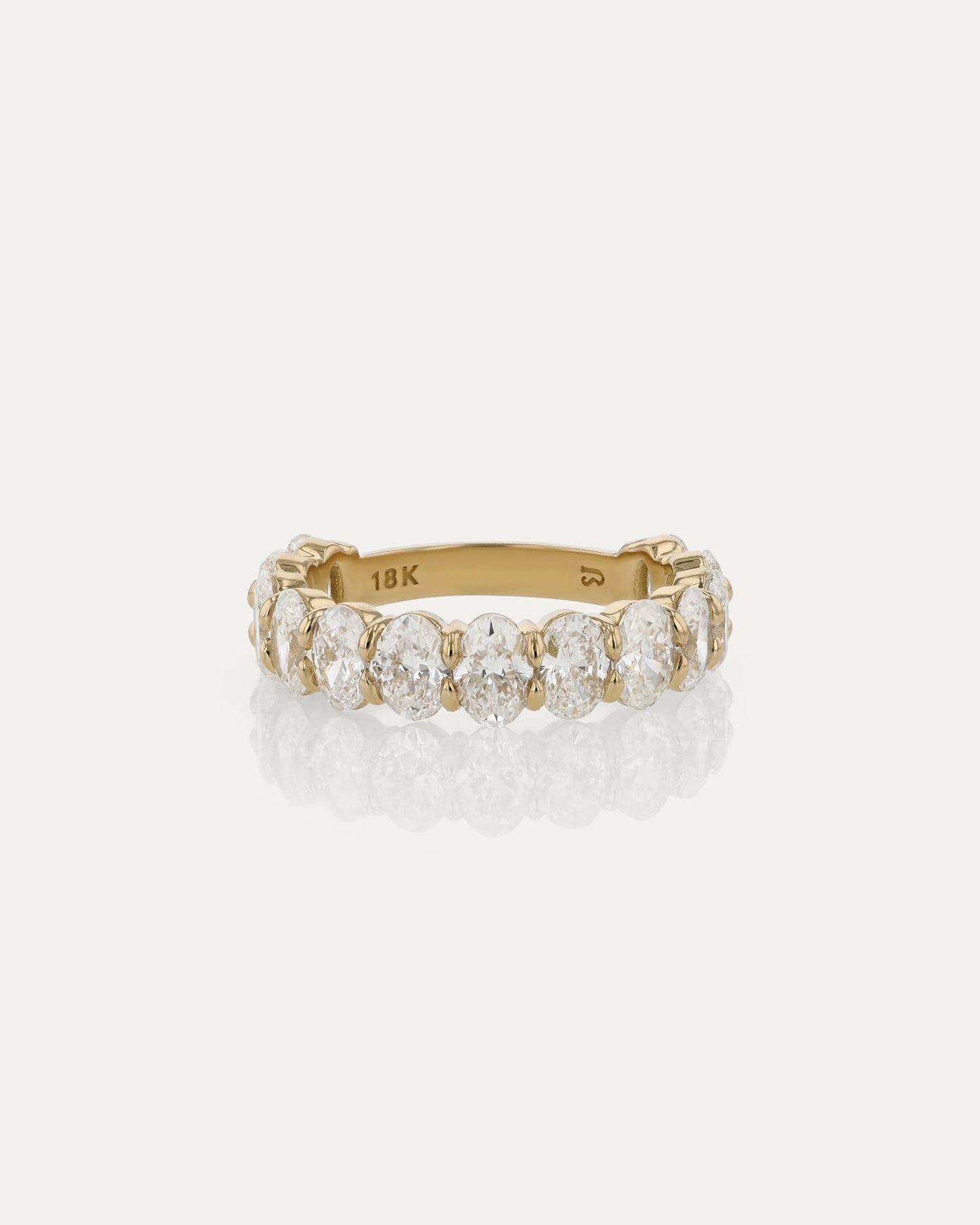 Curved- 0.25 CT Marquise Lab Grown Diamond Wedding Band