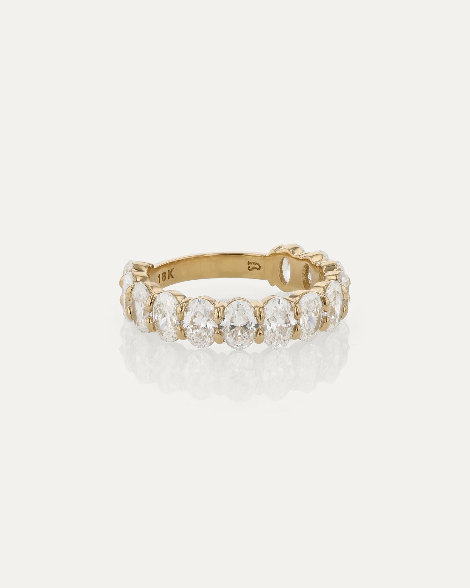 Curved- 0.25 CT Marquise Lab Grown Diamond Wedding Band