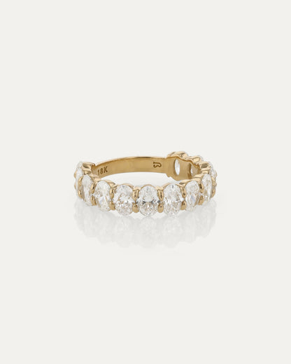 Curved- 0.25 CT Marquise Lab Grown Diamond Wedding Band