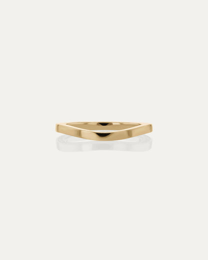Curved- 0.25 CT Marquise Lab Grown Diamond Wedding Band