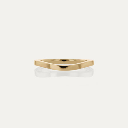 Curved- 0.25 CT Marquise Lab Grown Diamond Wedding Band