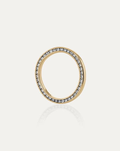 Curved- 0.25 CT Marquise Lab Grown Diamond Wedding Band