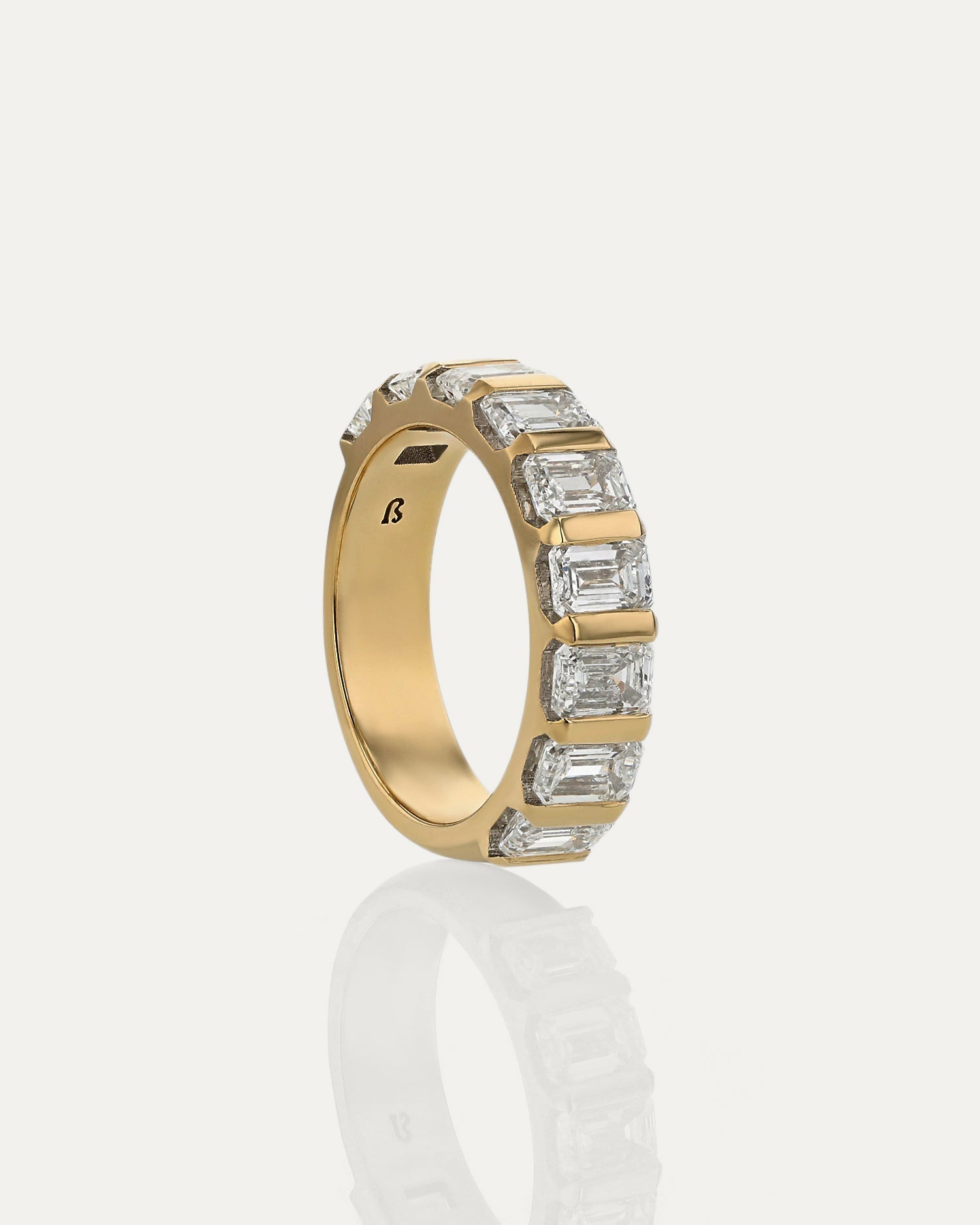 Curved- 0.25 CT Marquise Lab Grown Diamond Wedding Band