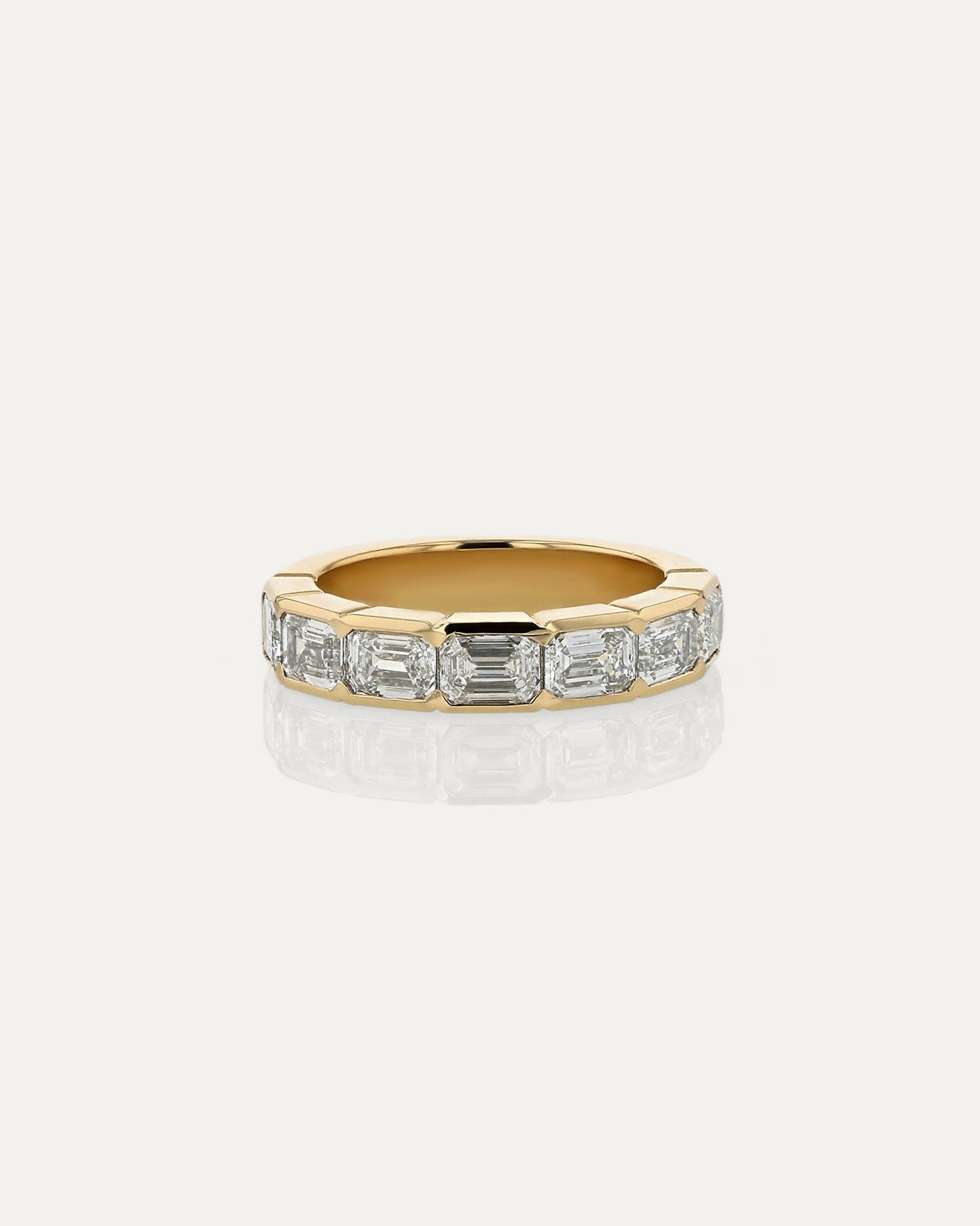 Curved- 0.25 CT Marquise Lab Grown Diamond Wedding Band