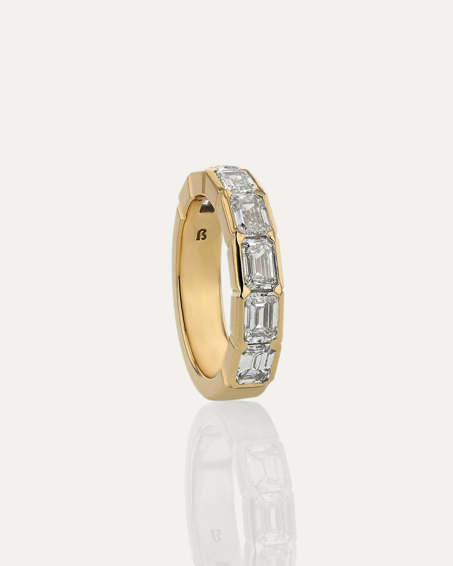 Curved- 0.25 CT Marquise Lab Grown Diamond Wedding Band