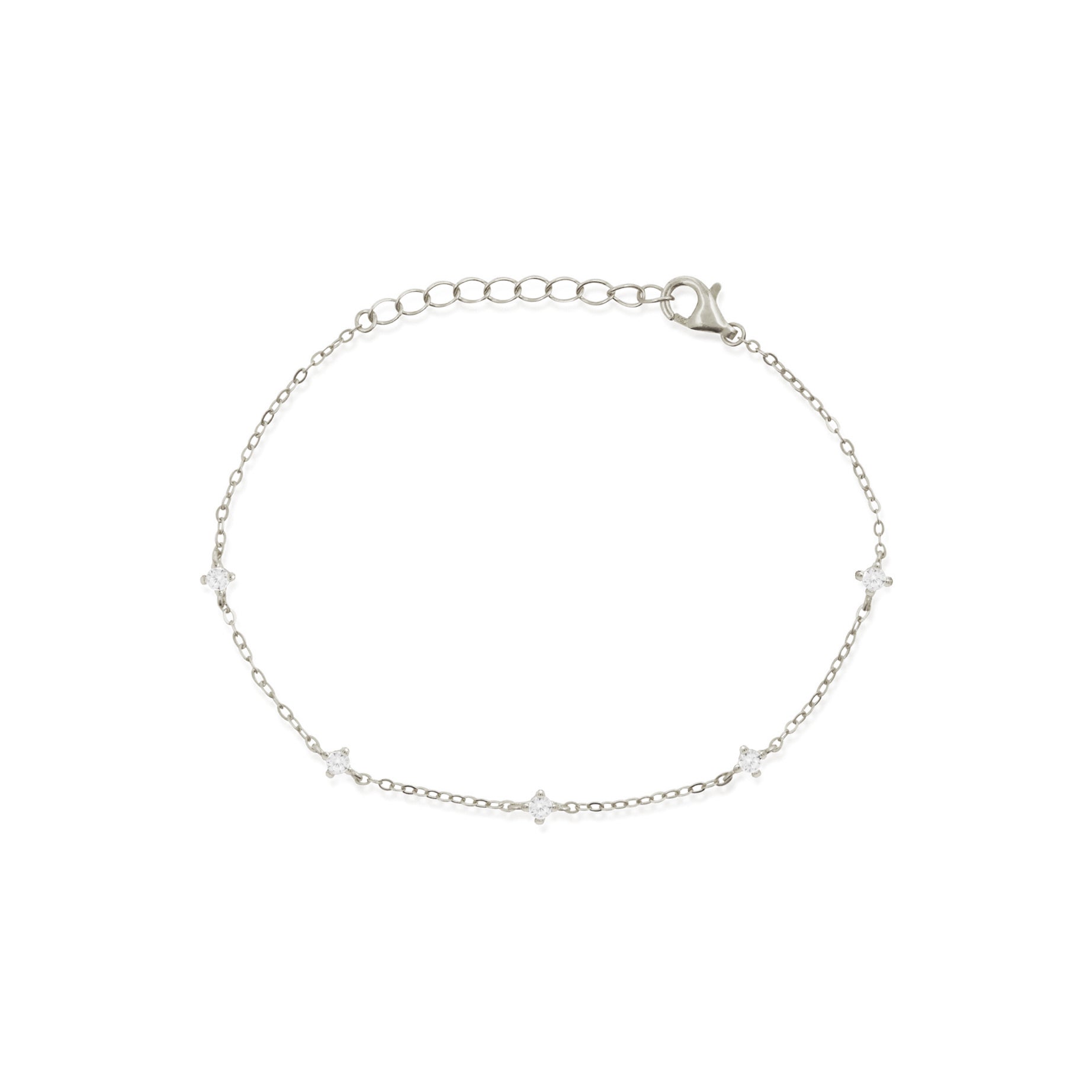 0.25TCW Round Lab-Grown Diamond Delicate Bracelet